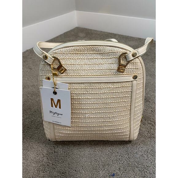 New Miztique Wicker Convertible Shoulder Backpack - Picture 1 of 5